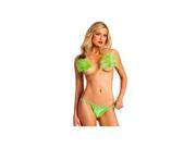 Raveware Entrancing Green Feather Pasties Set PT001RW_G Lime Green One Size Fits