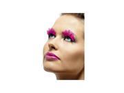 Smiffy s Neon Pink Feather Eyelashes 36520