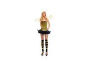 Music Legs Bumble Bee Costume Set 70173 Black Yellow Small Medium