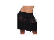 Be Wicked Black Annie Layered Petticoat BW962 Black One Size Fits All
