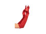Leg Avenue Opera Length Gloves 2042LEG Red One Size Fits All