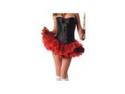 Velvet Kitten Black and Red Layered Chiffon Tutu A112VK Red Black One Size Fits