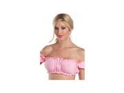 Be Wicked Lt Pink Off The Shoulder Scrunch Top BW1008PK Pink One Size Fits All