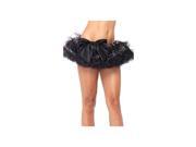 Leg Avenue Sequin Organza Petticoat A1719LEG Black One Size Fits All