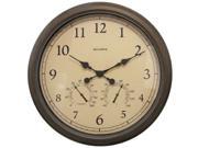 ACU RITE AcuRite 01061 24 Inch Patina Indoor Outdoor Wall Clock with Thermometer and Hygrometer