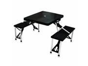 Picnic Time Picnic TablePortable Table and Seats Black 811 00 175