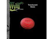Red Translucent Bases 40mm 5 WYR0047 WYRD MINIATURES