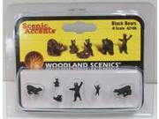 Woodland Scenics A2186 N Scale Black Bears WOOA2186 DESIGN PRESERVATION MODELS