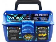 South Bend Wormgear Tackle Box 88 Piece Blue 058774 SOUTH BEND