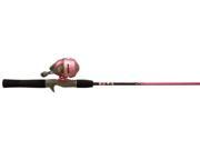 Zebco 202K 562M Ladies Pink Slingshot Spincast Fishing Rod and Reel Combo 603328 ZEBCO