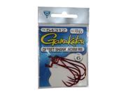 Gamakatsu Offset Shank Round Bend Worm Hook 6 Per Pack Red 5 0 54315 GAMAKATSU