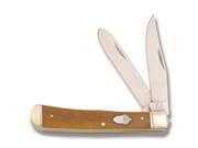 Rough Rider Knives 777 Trapper Knife with Smooth Tobacco Bone Handles RR777 ROUGH RIDER