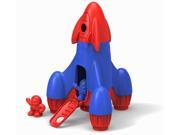 Green Toys Rocket with 2 Astronauts Toy Vehicle Playset Red Blue
