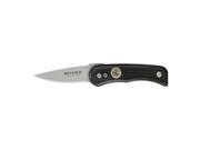 Meyerco Knives 3754 Free Hand Button Lock Knife with Checkered Black Glass Filled Nylon Handles MC3754 MEYERCO