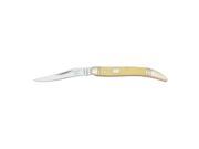 Rough Rider Knives 604 Old Yellow Mini Toothpick Pocket Knife with Yellow Smooth Synthetic Handles RR604 ROUGH RIDER