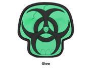 Maxpedition Gear Biohazard Skull Patch Glow 2 x 2 Inch MXBZSKZ