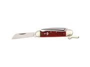 Rough Rider Knives 576 Marlin Spike Knife with Red Jigged Bone Handles RR576