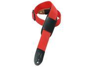 Levy s Leathers M8PJ RED 1.5 Polypropylene Youth s Guitar Strap Red M8PJ RED LEVY S LEATHERS