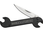 Marbles Outdoors Knives 285 Medium Wrench Linerlock Knife with Black Finish Aluminum Handles MR285 MARBLES