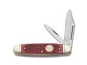 Marbles Cattleman Knife with Red Jigged Bone Handle MR275 MARBLES