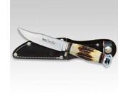 Linder Knives 190112 Large Traveller Traditional Style Hunting Fixed Blade Knife with One Piece Rou LD190112