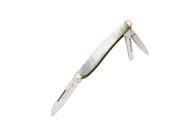 Hen Rooster Knives 233MOP Swell Center Whittler with Genuine Mother of Pearl Handles HR233MOP HEN ROOSTER