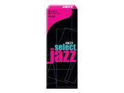 Rico Select Jazz Tenor Saxophone Filed Reeds 3 Soft Box Of 5
