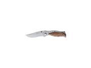 MTech Knives 033S Bead Blast Finish M2940 Folder Linerlock Knife with Maple Wood Onlay Handles MT033S Mtech USA