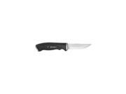 Marttiini Knives 215012 Big Silver Carbinox Fixed Blade Knife with Black Rubber Handle MN215012