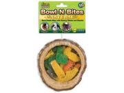 Ware Natural Wood Chewaliscious Bowl N Bites Small Pet Chew Treat Large WARE03171 WARE MANUFACTURING INC
