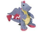 Sherpa Baby Dragon Periwinkle Dog Toy with Chew Guard Go Dog QP770637 QUAKER PET GROUP