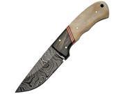 Szco Supplies Bone Damascus Hunting Knife DM1068