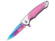 Mtech 4in. Folding Rainbow Blade Knife Knife MT A824RPK MTA824RPK Mtech USA