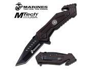MTECH USA M A1033BK Closed Spring Assisted Folder Knife 4.75 Inch USMA1033BK Mtech USA