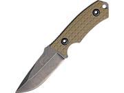 MTECH USA XTREME MX 8107 8 Inch Fixed Stone Black Blade Knife with Tan G10 Handle MTX8107