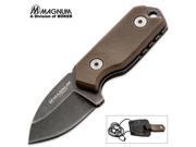 Boker USA Magnum Lil Friend Micro Fixed Blade Knife 1.38in 440 Stainless Steel Blade G10 02SC743 BOM02636 Böker