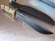 Jungle Fever III Camo Combat Survival Hunting Bowie Knife 18432CA F18432CA Frost Cutlery