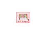 Nat and Jules My First Birthday Frame Pink N00428 DISC