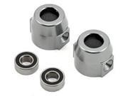 ST Racing Concepts Vaterra Ascender Aluminum Rear Lock Out w Oversize Bearing 2 Silver STRC2310