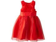 Mud Pie Baby Girls Newborn Red Rosette Party Dress 114A004 18