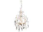 Tadpoles Three Bulb Chandelier in White Diamond cchapl010 TADPOLES