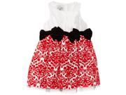 Mud Pie Christmas Diva Red Damask Dress 144A012 2T