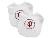 Baby Fanatic Team Color Bibs University of Indiana 2 Count IND62002
