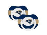 NFL Baby Fanatic NFL St. Louis Rams Baby Fanatic 2 Pack Pacifiers SLR112