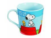 Vandor Peanuts Snoopy Comics 12 oz. Ceramic Mug