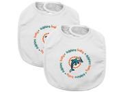 Baby Fanatic Team Color Bibs Miami Dolphins 2 Count MID62002