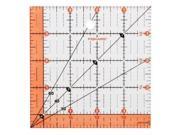 Fiskars 187290 1001 Acrylic Square Ruler 4.5 by 4.5 Inch 187290 1001