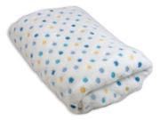 Stephan Baby Ultra Soft Plush Fleece Blanket Blue Pastel Polka Dots 065132