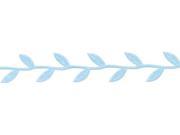 Cut Out Leaves Ribbon 1X30 Yards Light Blue 110329 May Arts