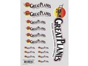 Great Planes Decal Sheet Die Cut 8x11 GPMZ0300 GPMZ0300